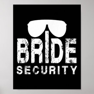 Póster Comer el anillo de seguridad de novia del regalo d