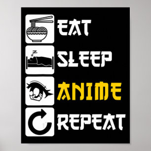 Póster Comer el animo dormido repetir el manga de Japón d