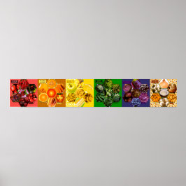 Póster Comer el Poster de recordatorio del arcoiris