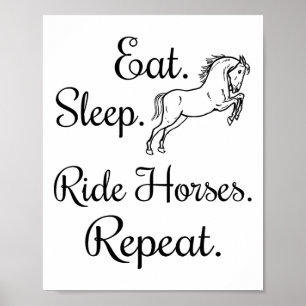 Póster Comer el sueño de los caballos repetir amor a caba