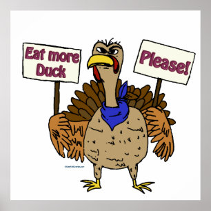 Póster Comer más pato - Conversar con Turquía