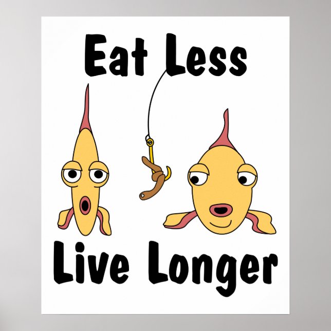 Póster Comer menos (Frente)