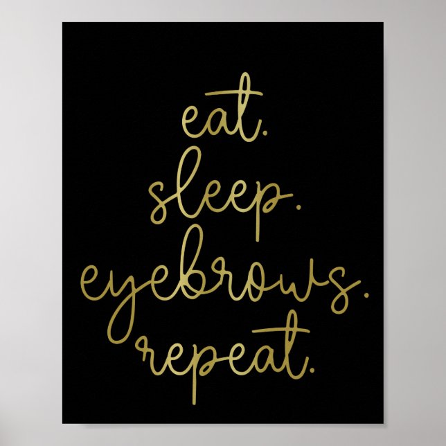 Póster Comer Sleep Eyebrows Brow Technirow Brow (Frente)