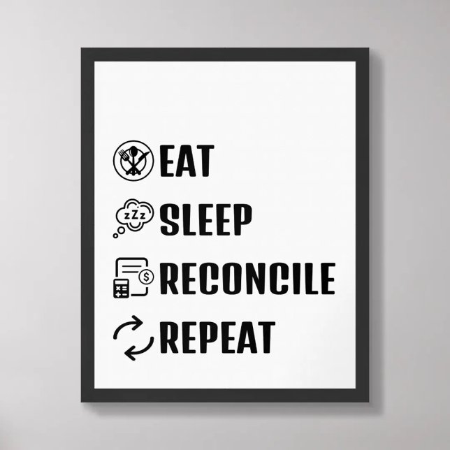 Póster Comer Sleep Reconcile Repetir Poster Contable Grac (Subido por el creador)