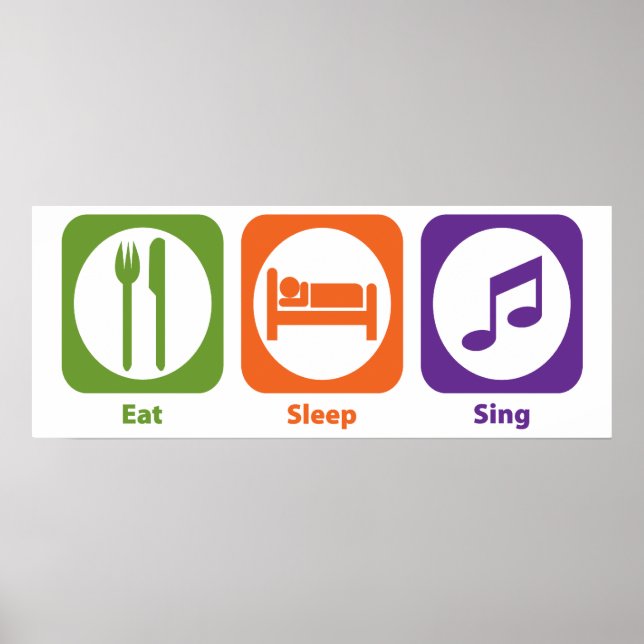 Póster Comer Sleep Sing (Frente)