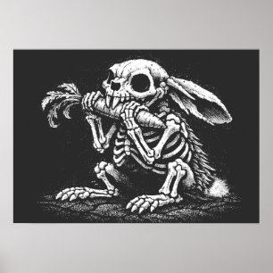 Póster Comer Verduras – Conejo Muerto por BurnsInHell