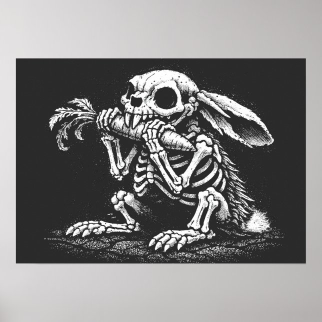 Póster Comer Verduras – Conejo Muerto por BurnsInHell (Frente)