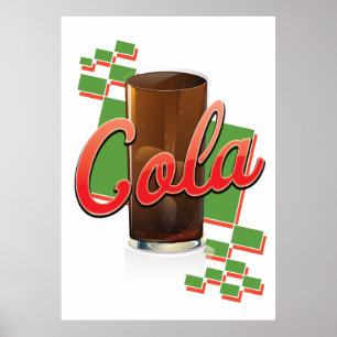 Póster Comercial de Vintage Cola