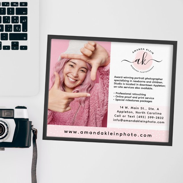 Póster Comercialización del logotipo de cámara de fotógra (Subido por el creador)