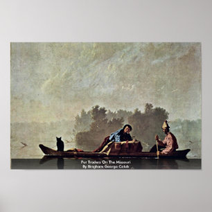 Póster Comerciantes De Pieles En La Missouri