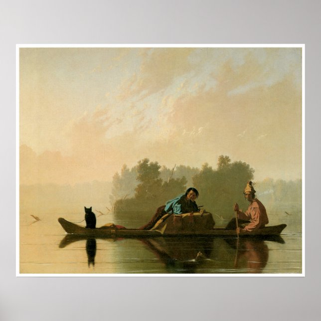 Póster Comerciantes de Pieles que descendieron de la Miss (Frente)