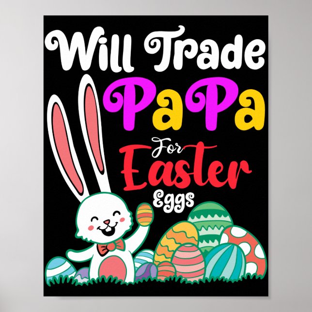 Póster ¿Comerciará Papá Por Huevos De Pascua? (Frente)