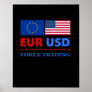 Póster Comercio de divisas en EURUSD