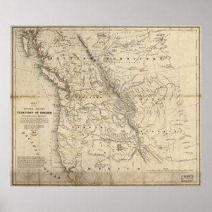 Póster Comercio de la piel de la Bahía de Hudson del