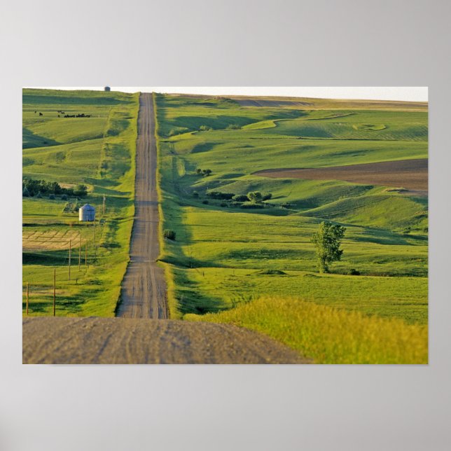 Póster Comertown gravel road in remote northeastern (Frente)