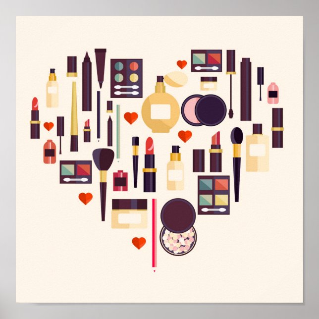 Póster Comestics Heart (Frente)