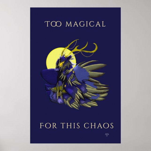 Póster Comet Dark Fantasy Reindeer Poster (Frente)