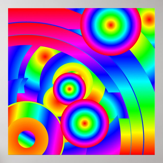 Póster Cometa abstracta (Frente)