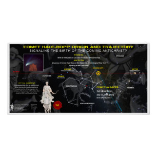 Póster Cometa anticrista Hale-Bopp