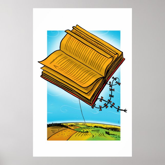 Póster Cometa del libro volador (Frente)