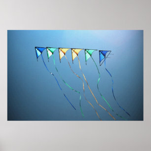 Póster Cometas en un poster de la fila 36 x 24