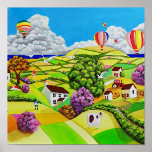 Póster Cometas voladoras