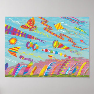 Póster Cometas y carteles