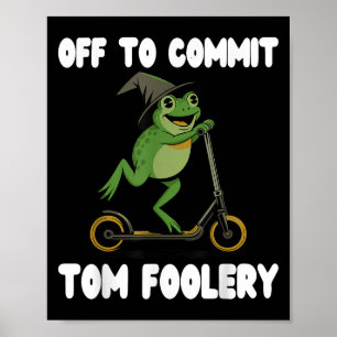 Póster Cometer Tomfoolery Tee Frog Toad Weirdcore C