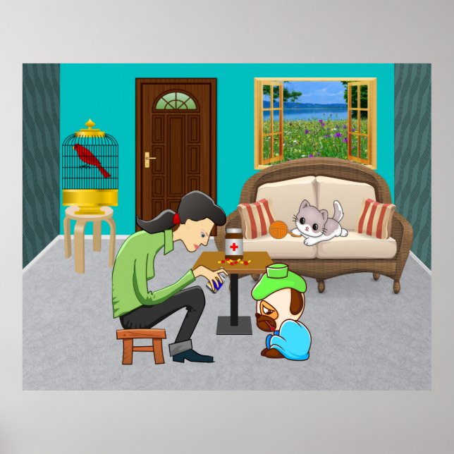 Póster ComfyPaws (Frente)