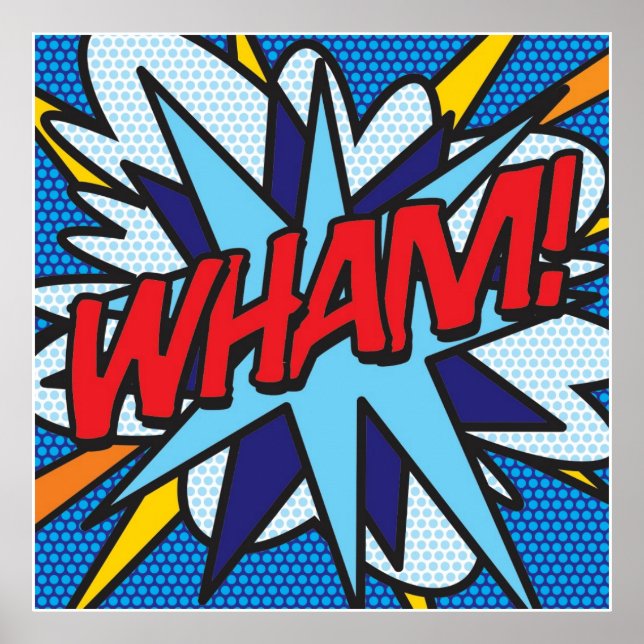 Póster Cómic Book Pop Art WHAM (Frente)