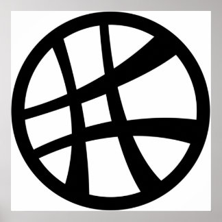 Póster Cómic del signo de hechicería del símbolo mágico d