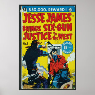 Póster Cómic estadounidense - Jesse James
