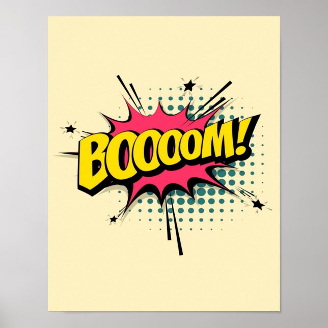 Póster comic pop art (Frente)