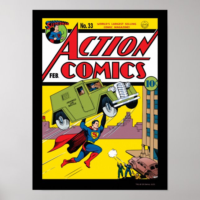 Póster Comics de acción #33 (Frente)