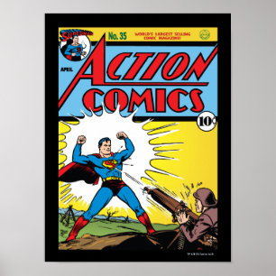 Póster Comics de acción #35