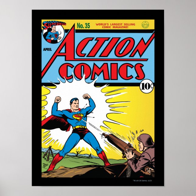 Póster Comics de acción #35 (Frente)