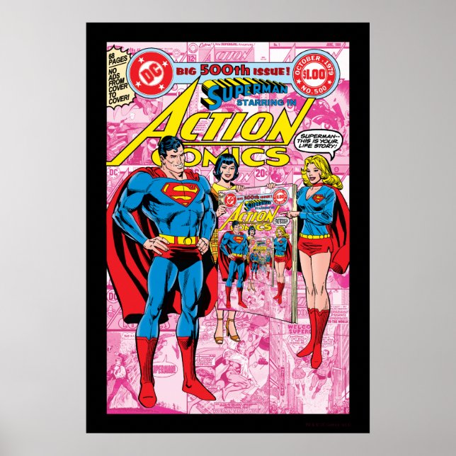Póster Comics De Acción #500 Oct 1979 (Frente)