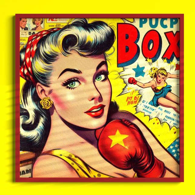 Póster Comics de Chicas de boxeo retro (Subido por el creador)