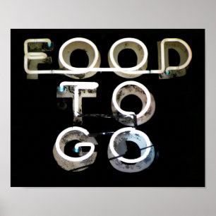 Póster Comida a ir