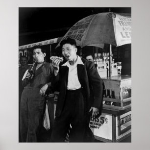 Póster Comida basura china de marineros, 1942