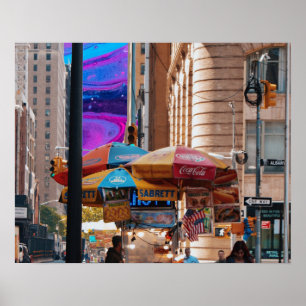 Póster comida callejera