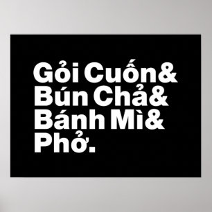 Póster Comida callejera vietnamita