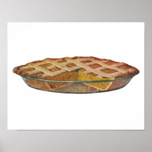 Póster Comida de época, postre, crema de calabaza de Acci