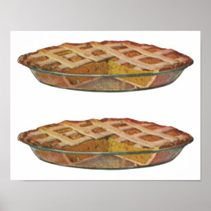 Póster Comida de época, postre, crema de calabaza de Acci
