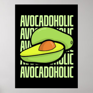 Póster Comida de fruta de aguacate