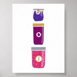 Póster Comida en lata - Atascos mixtos