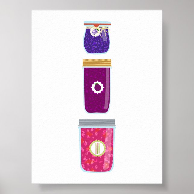 Póster Comida en lata - Atascos mixtos (Frente)