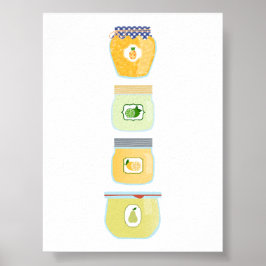 Póster Comida en lata - Atascos mixtos