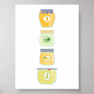 Póster Comida en lata - Atascos mixtos