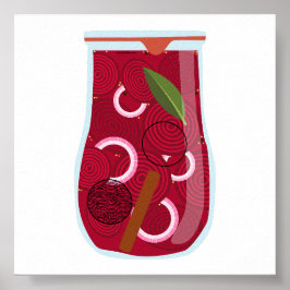 Póster Comida en lata - Bebidas picadas